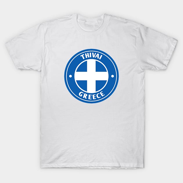 Thivai Greece Circular T-Shirt by urban-wild-prints